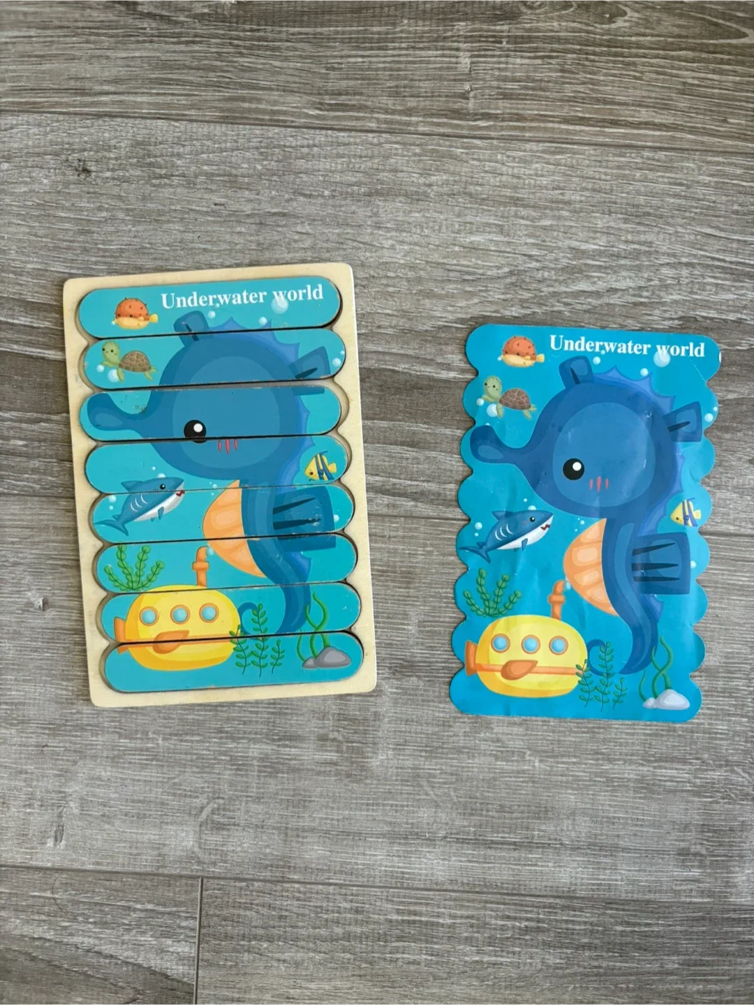 Kids' Underwater World & Mermaid Wooden Reversible Puzzle image indicator(2)