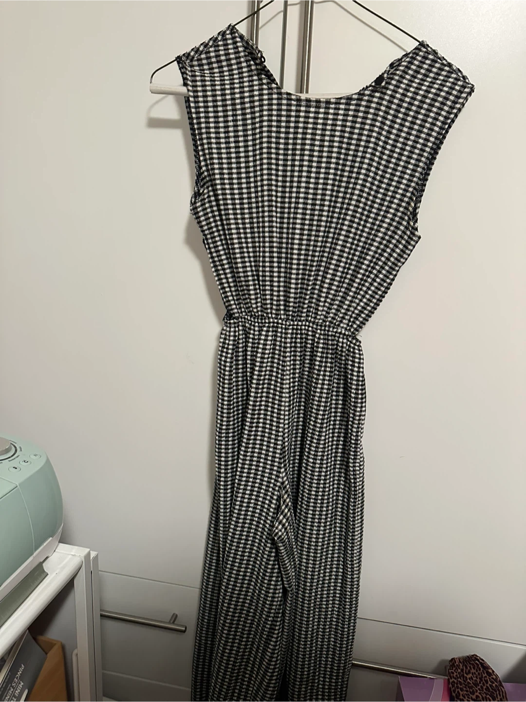 Gingham Print Jumpsuit