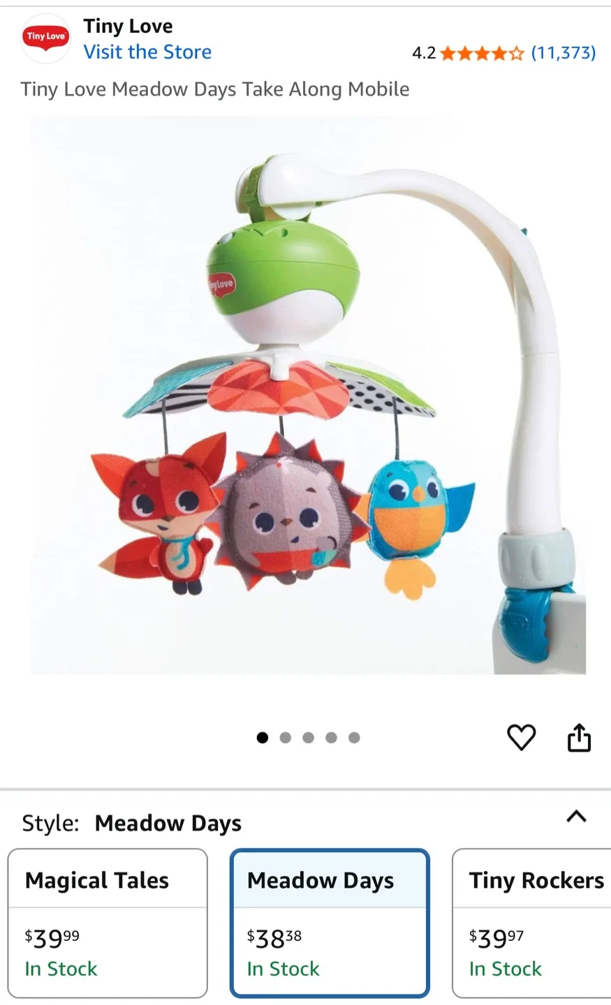 Tiny Love Meadow Days Take Along Mobile image indicator(2)