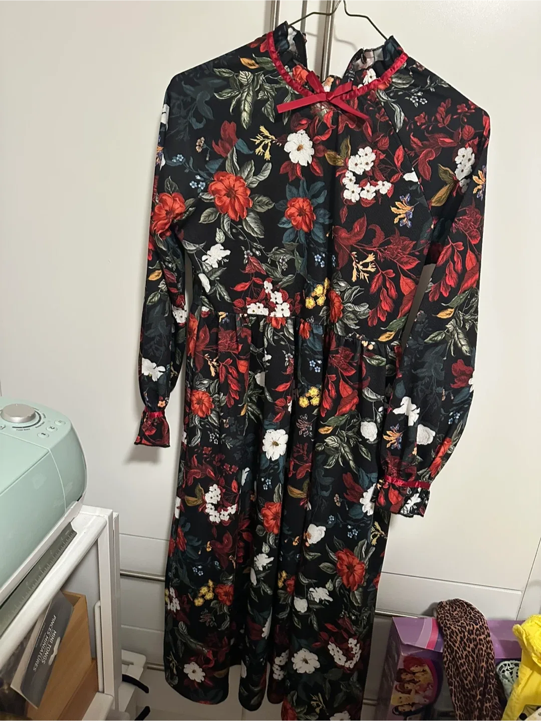 Floral Print Long Sleeve Dress thumbnail