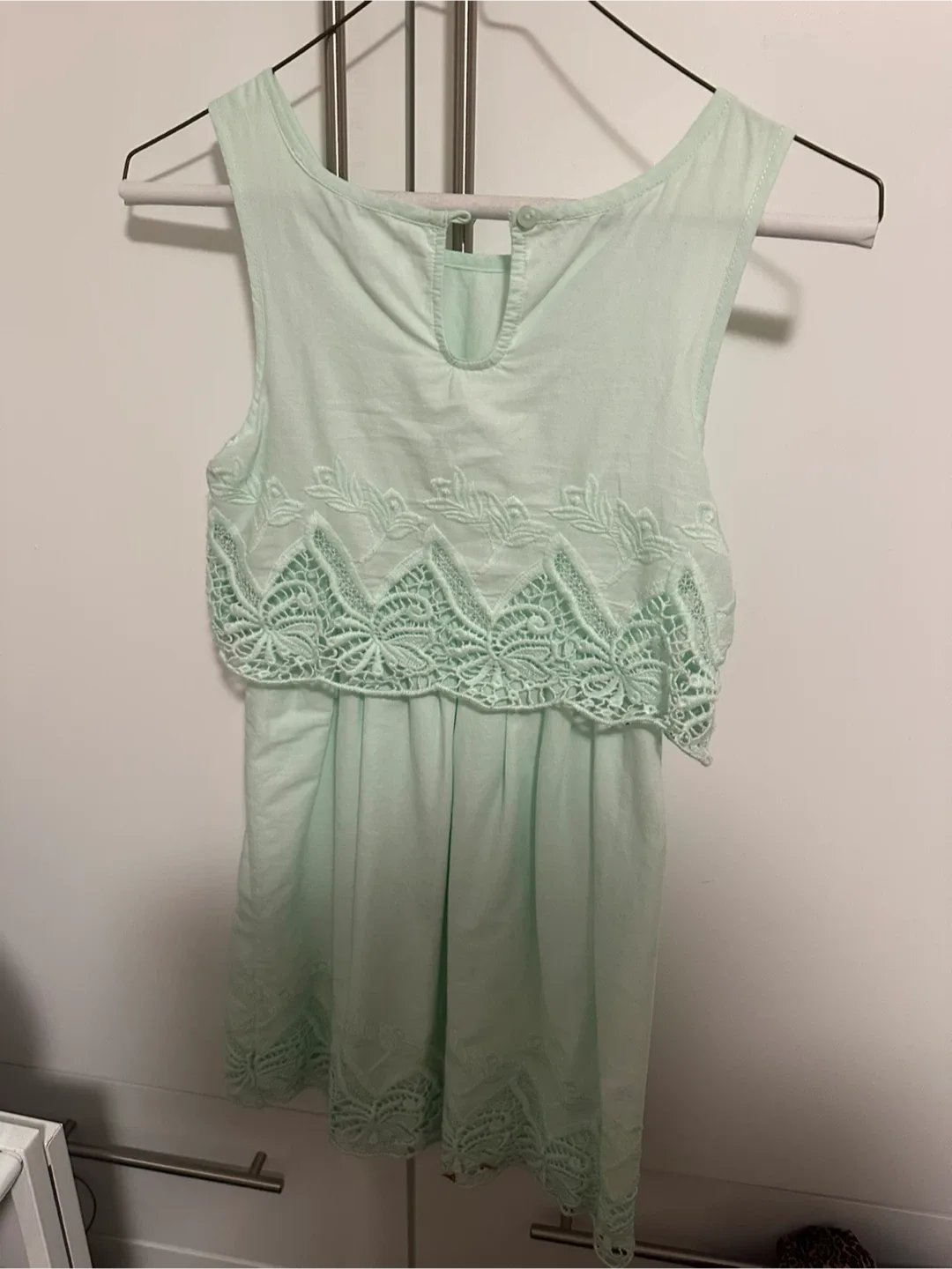 Mint Green Dress with Lace Detail thumbnail