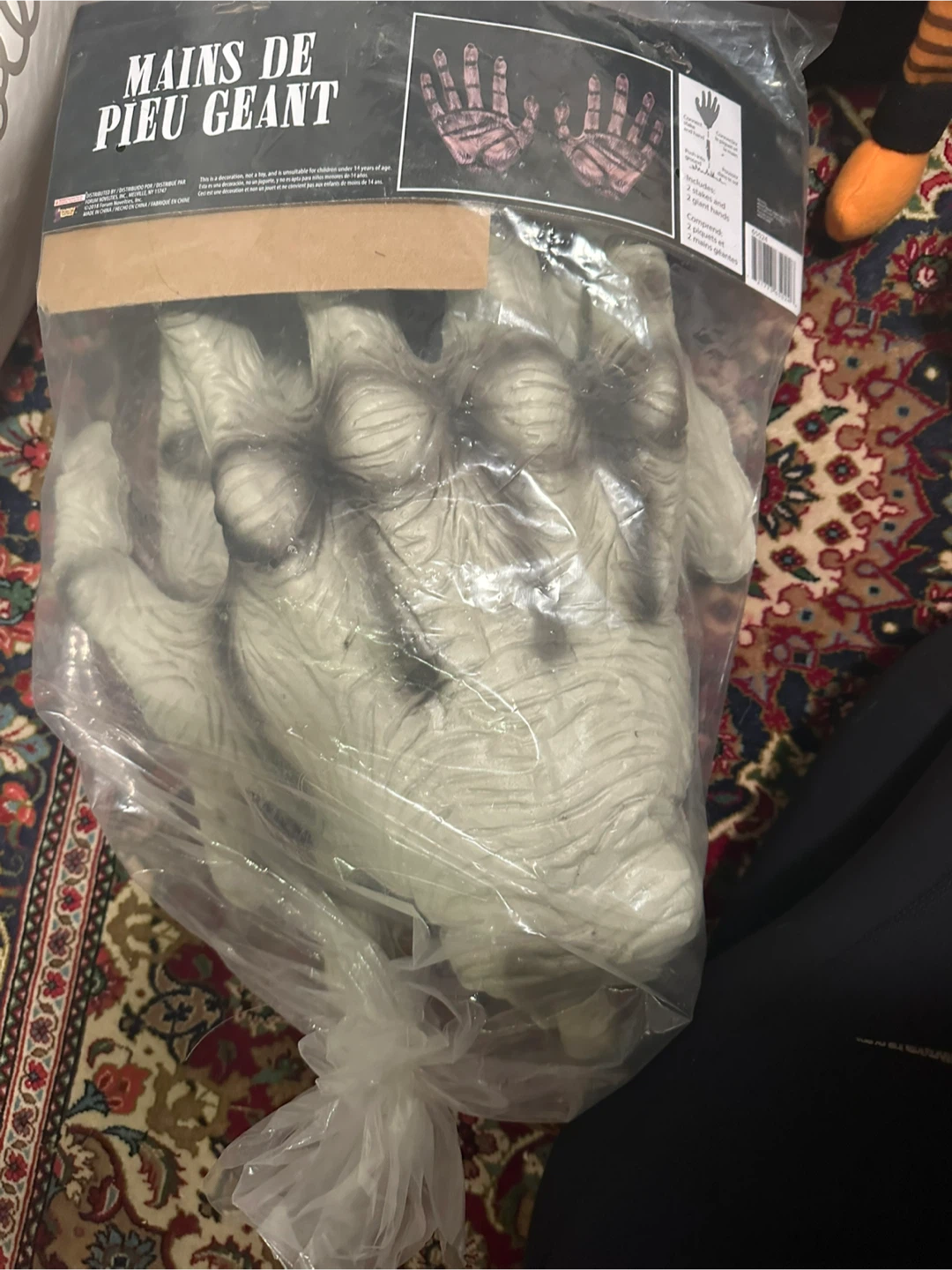 Giant Zombie Hands Halloween Decoration