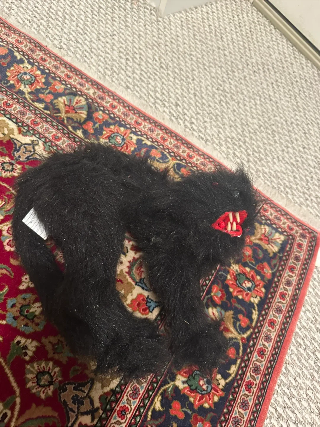 Black Furry Monster Stuffed Animal thumbnail