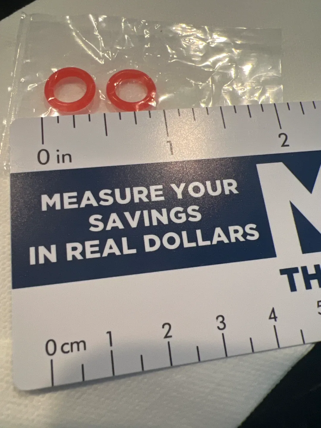 Two Small Red Rubber O-Rings image indicator(2)