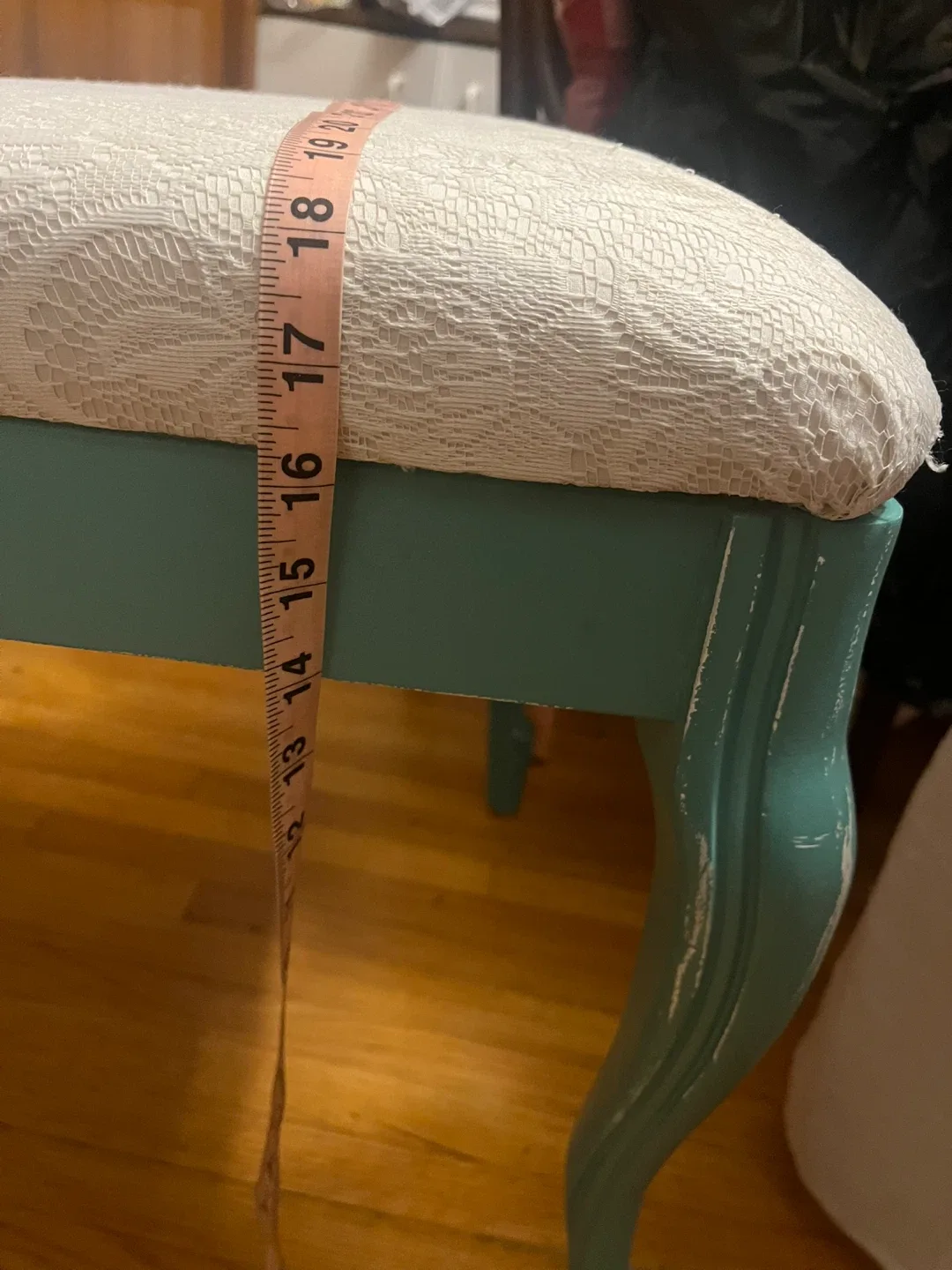 Turquoise Wooden Chair image indicator(6)