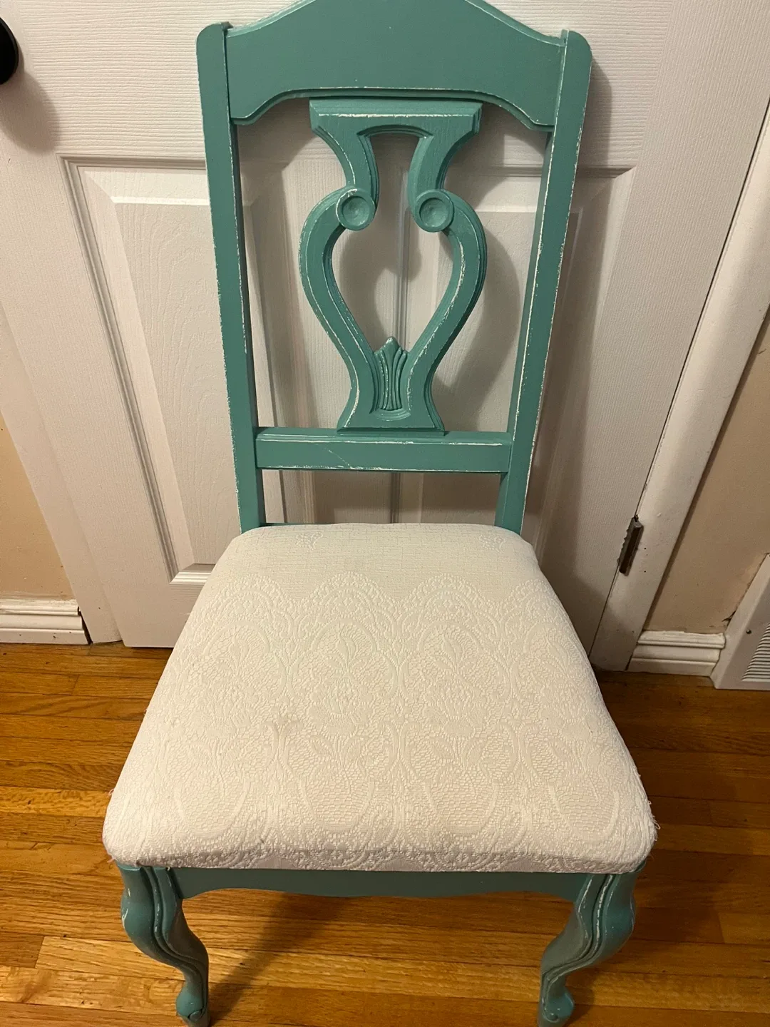 Turquoise Wooden Chair