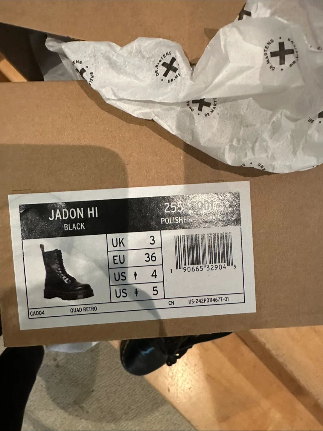Dr. Martens Jadon Hi Black Boots - US 5 image indicator(2)