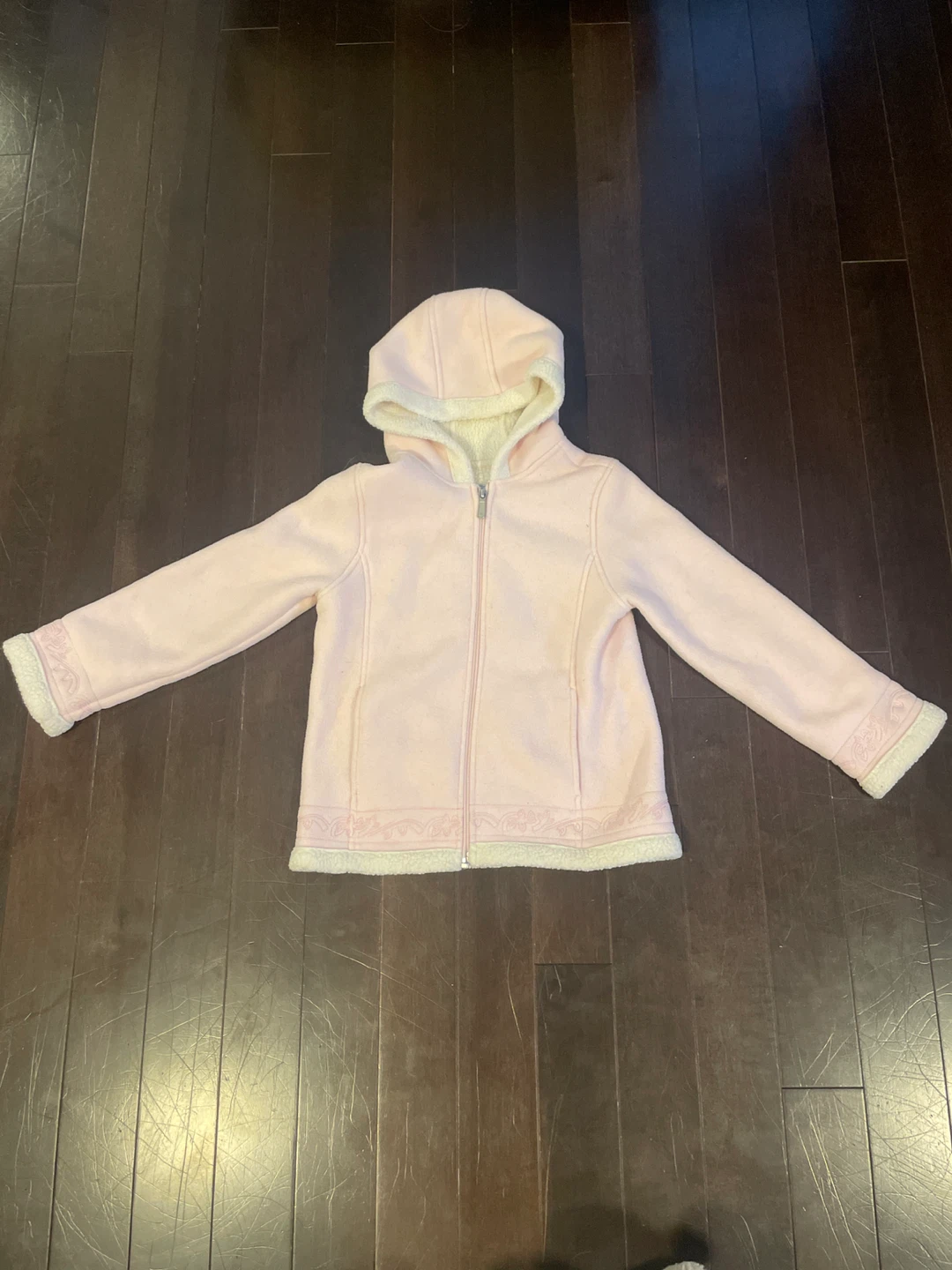 Girls Old navy Fleece Hooded Jacket - Size 8