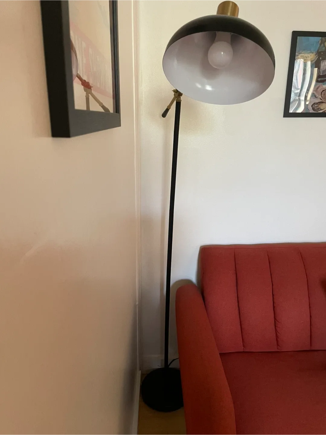 Black & Brass Floor Lamp image indicator(2)