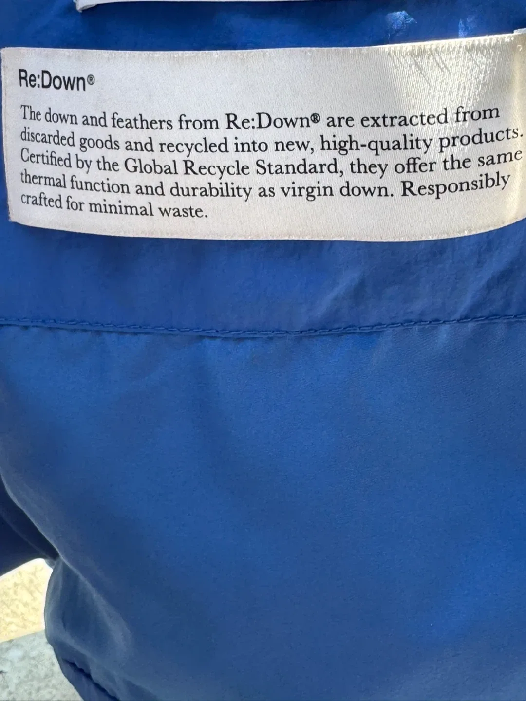 Selected Femme SLFANNA Redown Blue Puffer Jacket- Size M image indicator(4)