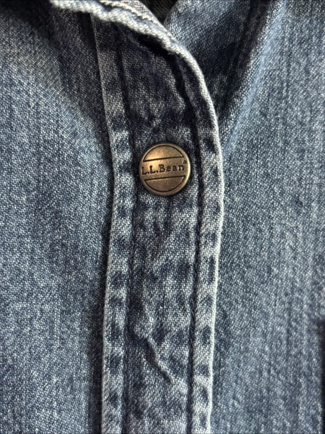 L.L.Bean Denim Shirt Dress - Size 8 image indicator(3)