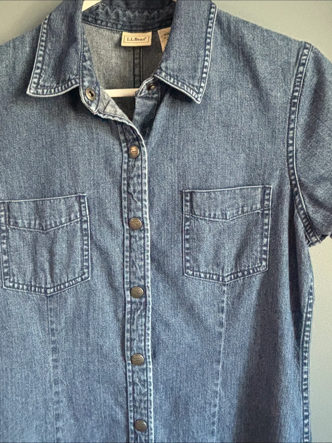 L.L.Bean Denim Shirt Dress - Size 8 image indicator(2)