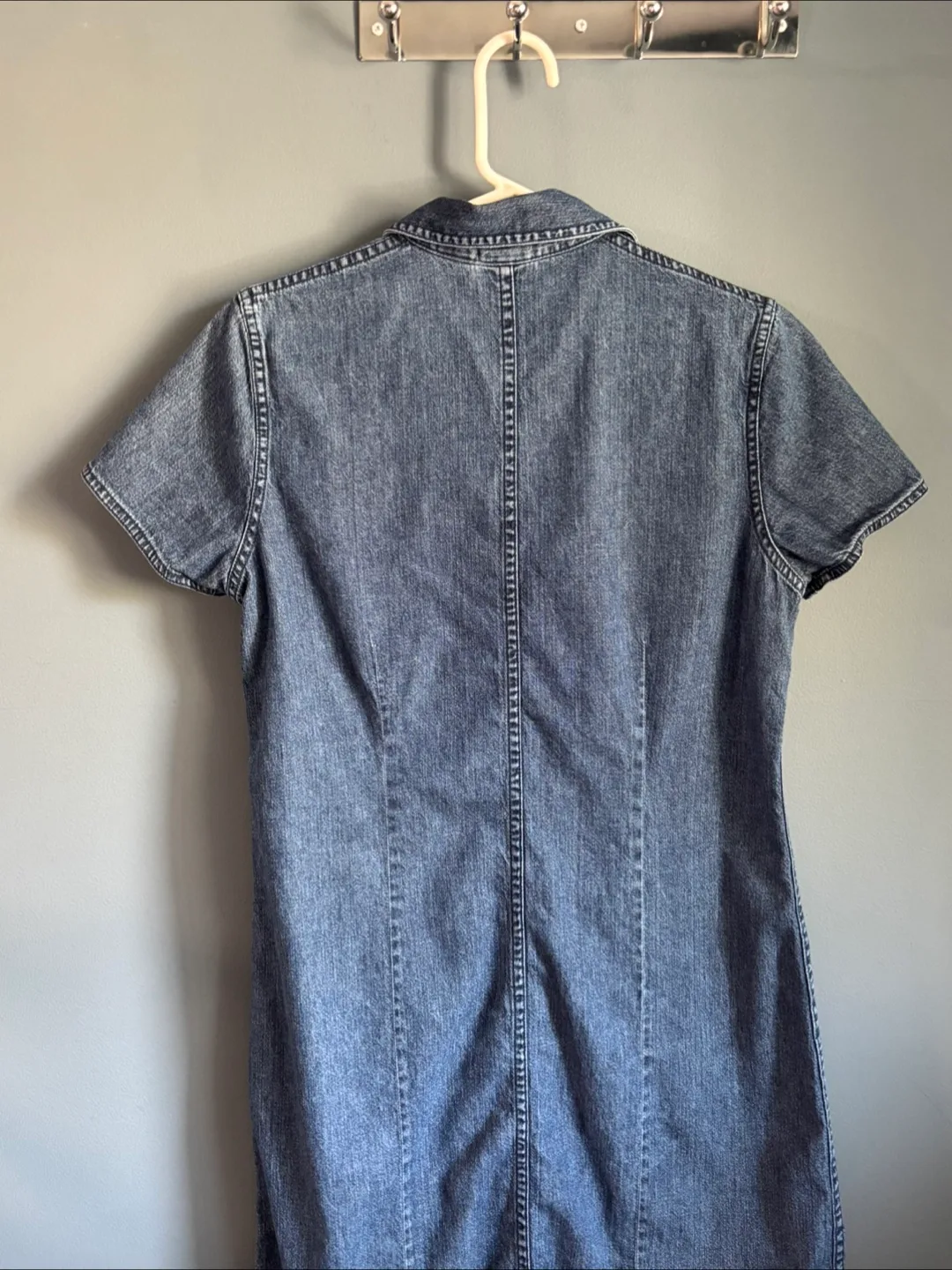 L.L.Bean Denim Shirt Dress - Size 8 image indicator(8)