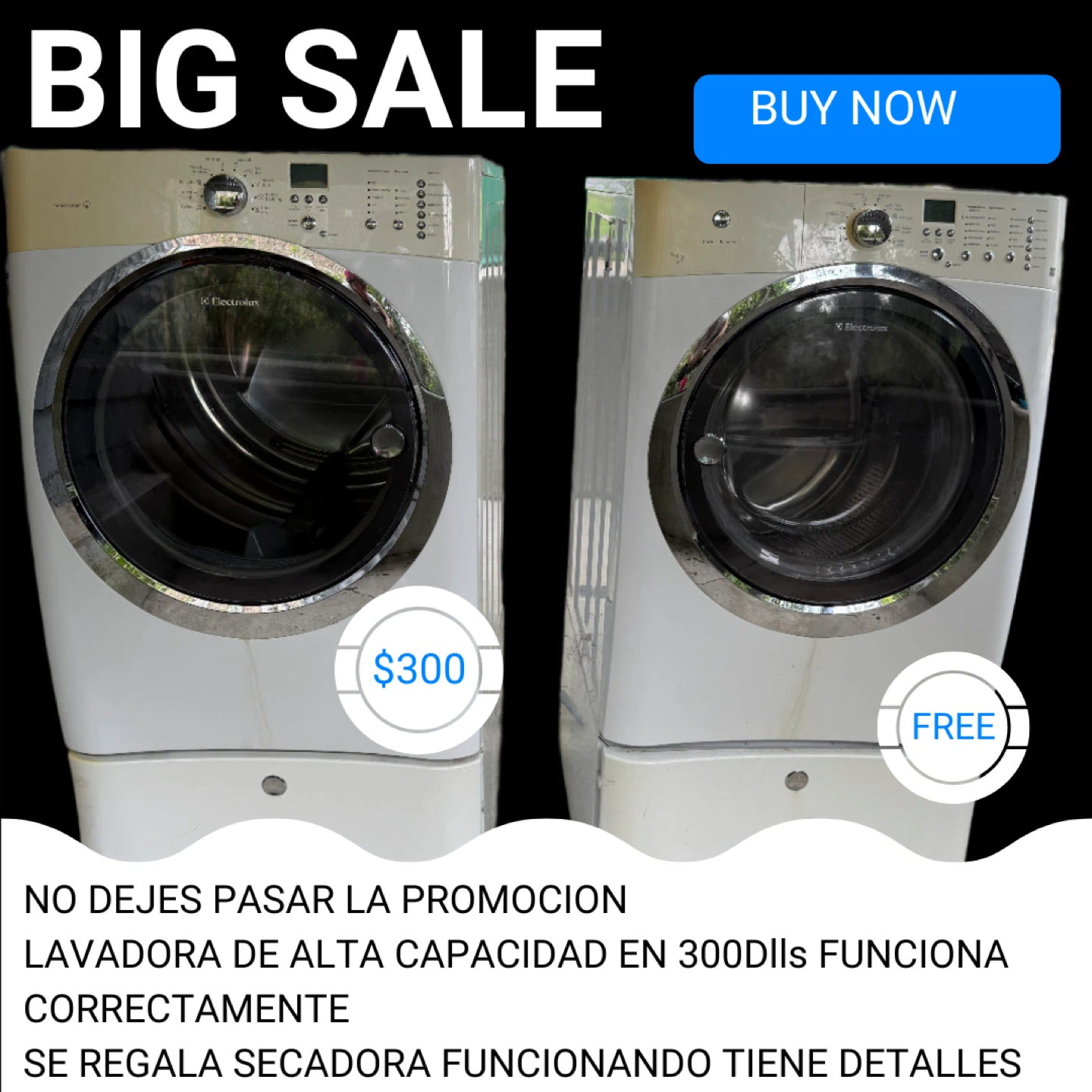 Electrolux Washer and Dryer Set