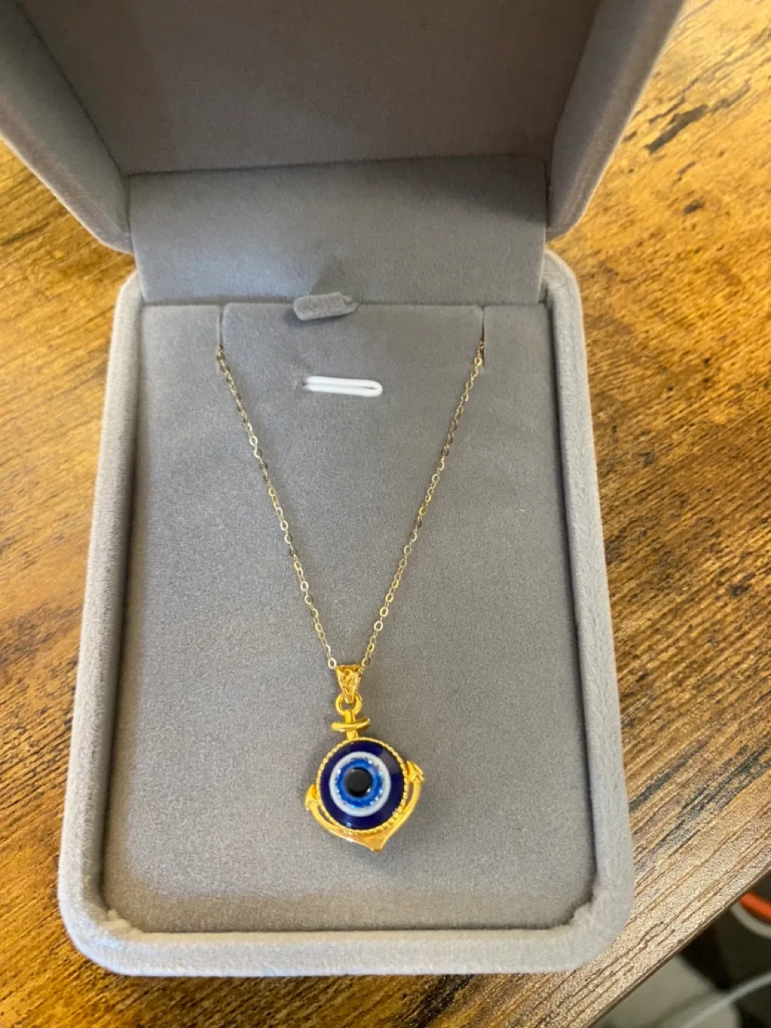 18K Gold Evil Eye Necklace thumbnail