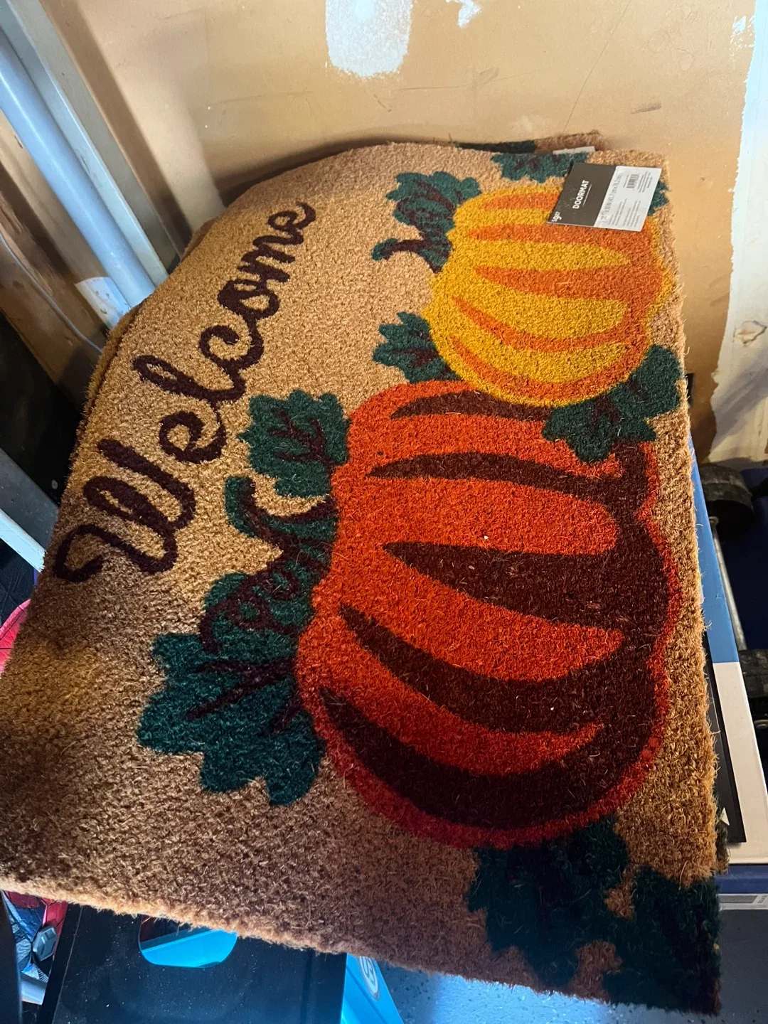 Welcome Pumpkin Doormat 18x30in image indicator(2)