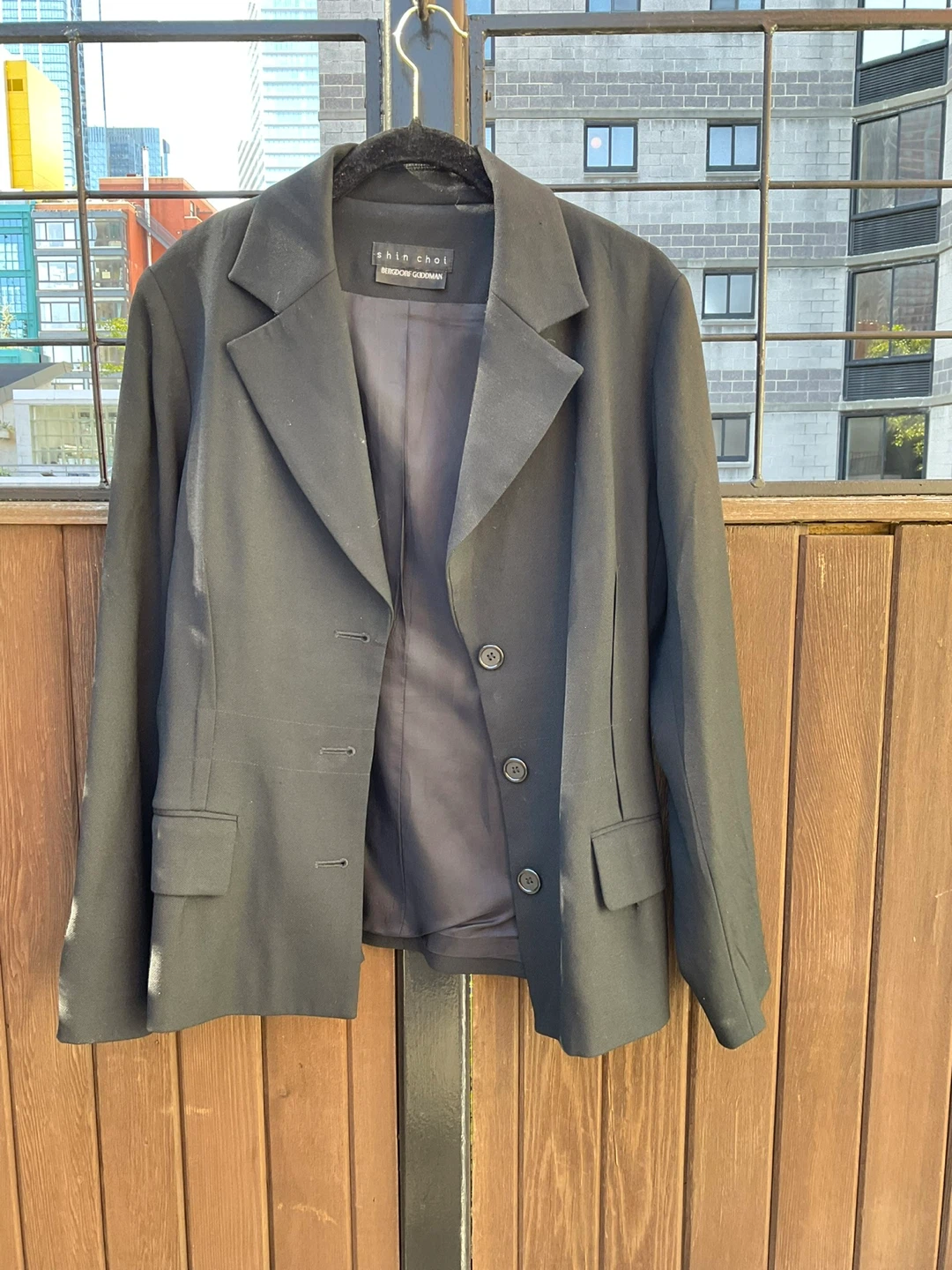 Shin Choi Bergdorf Goodman Black Blazer