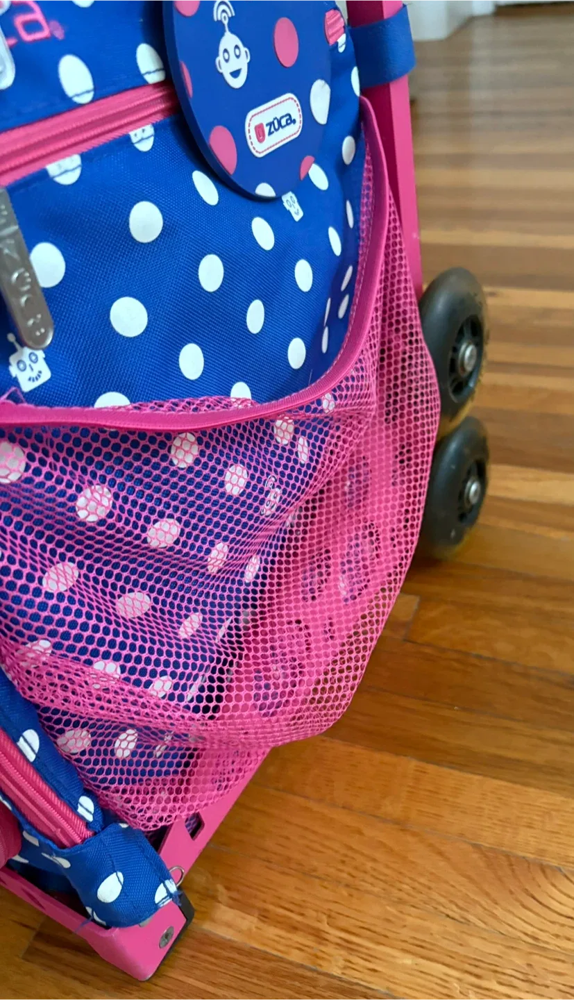 Zuca Rolling Backpack - Blue & Pink image indicator(6)