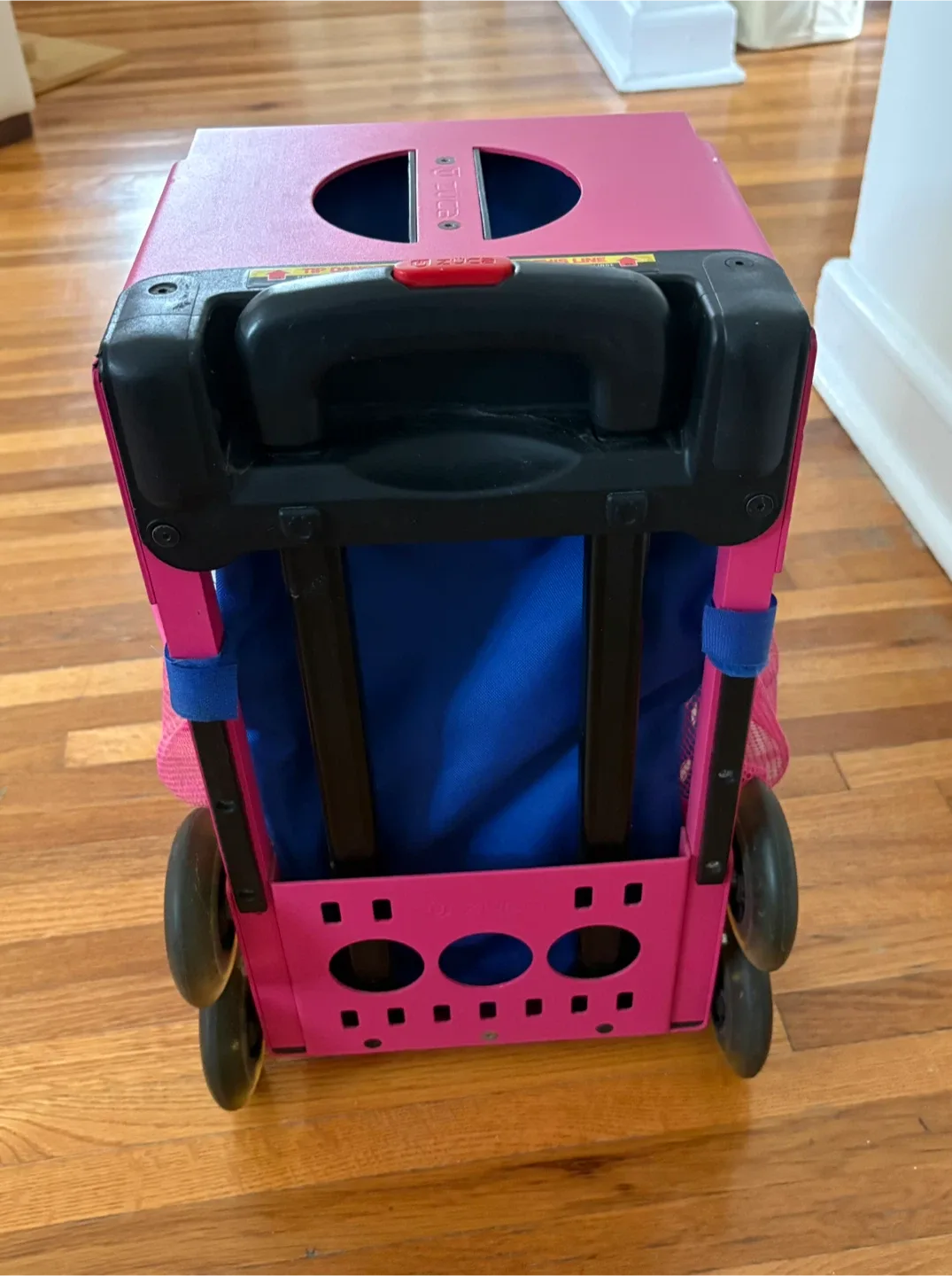 Zuca Rolling Backpack - Blue & Pink image indicator(5)