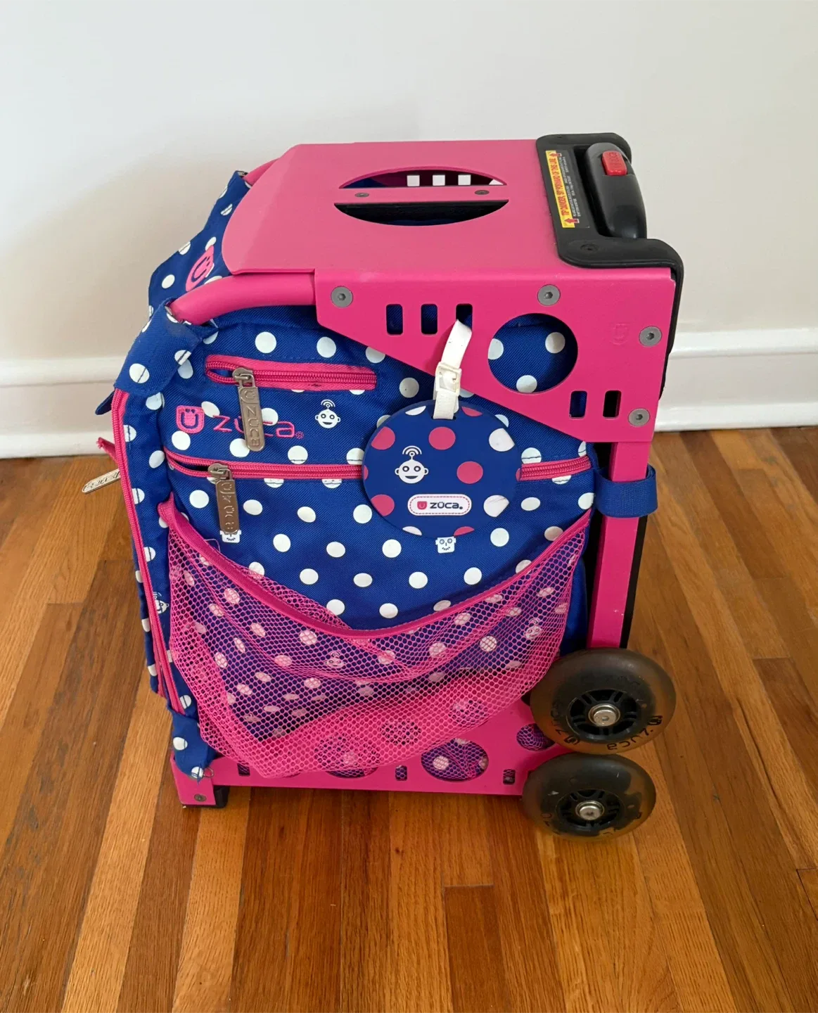 Zuca Rolling Backpack - Blue & Pink image indicator(2)