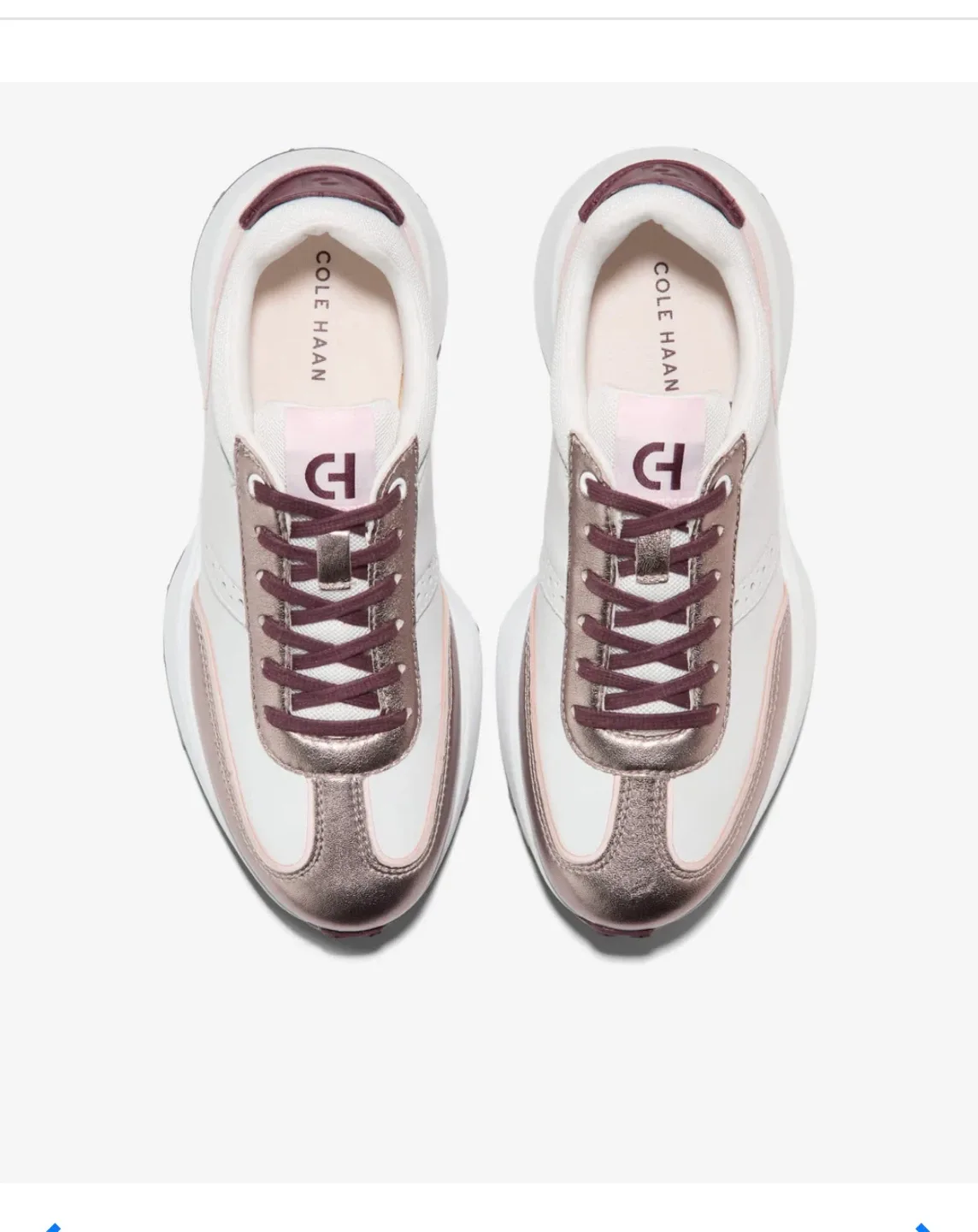 Cole Haan Women's White-Rose Gold Sneakers thumbnail