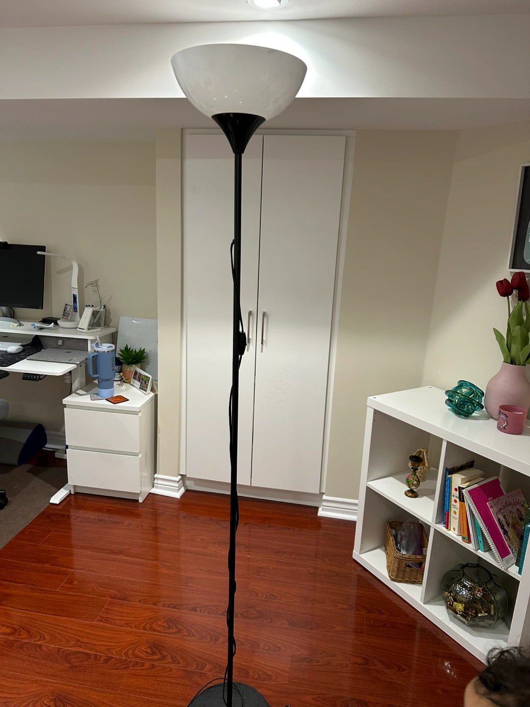 Standing Floor Lamp - Black & White