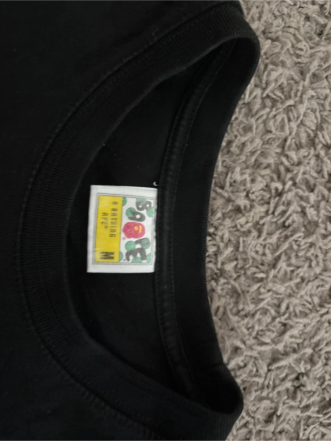 Bathing Ape (BAPE) Black T-Shirt - Size M image indicator(2)