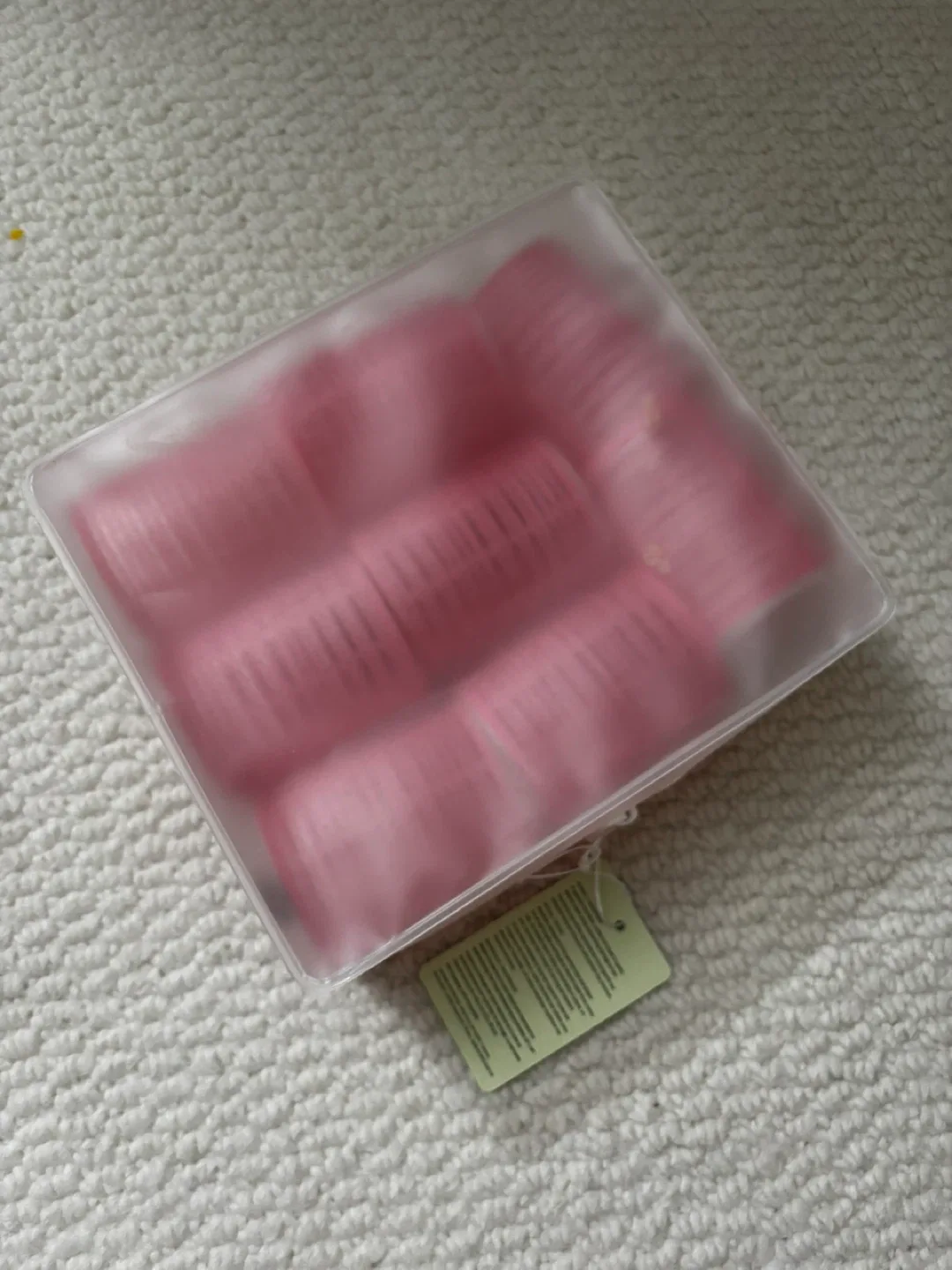 Pink Hair Rollers Set 1.5in thumbnail