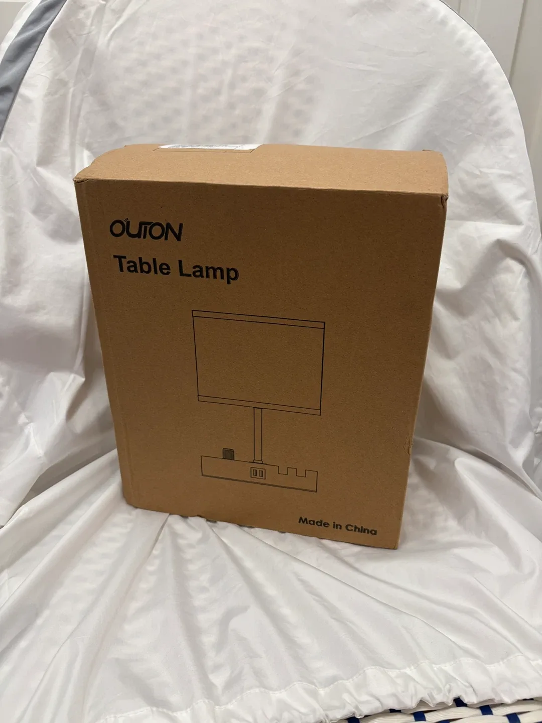 Ouiton Table Lamp with USB Charging Ports - New! image indicator(5)