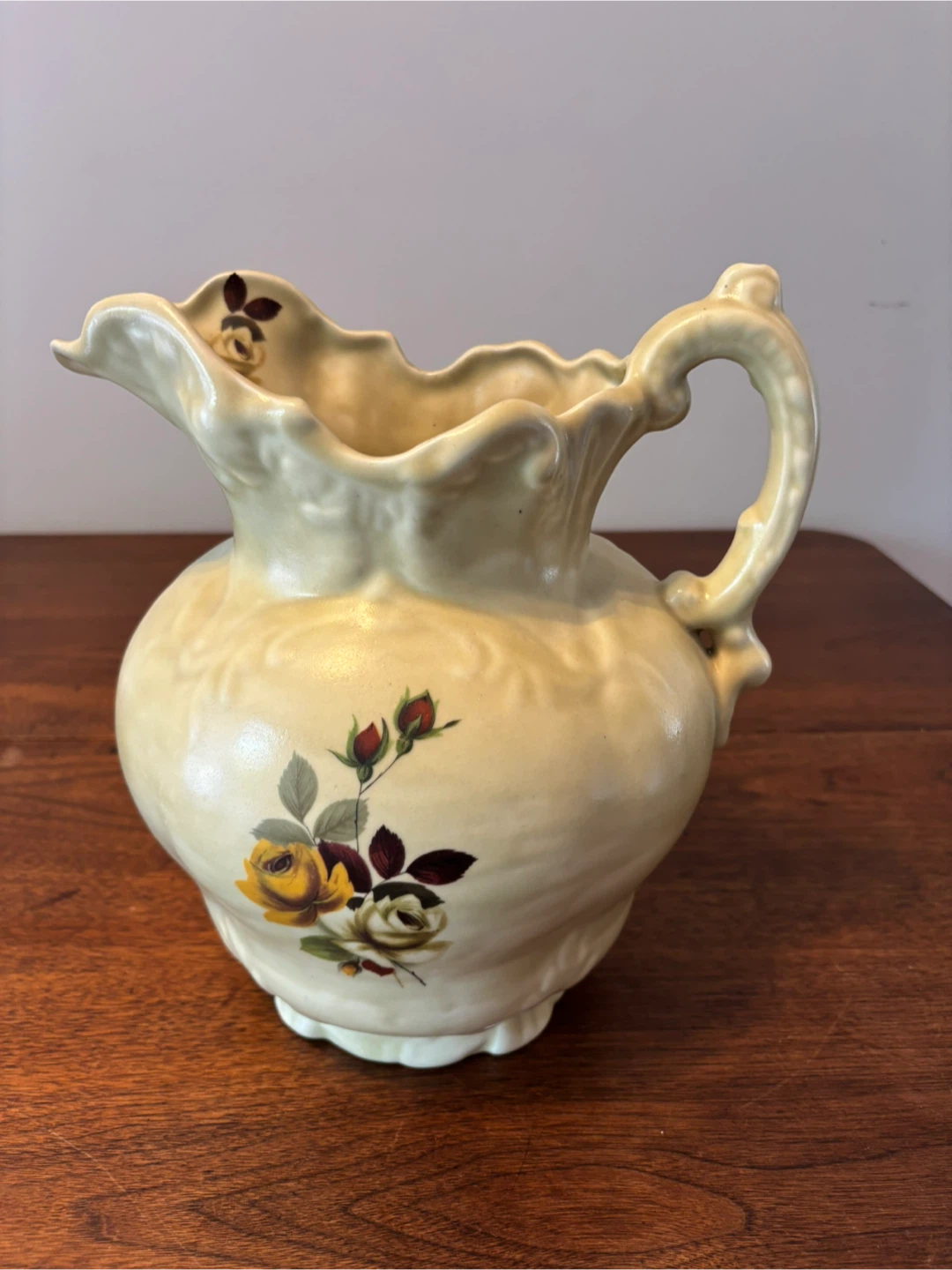 Vintage Floral Cream Pitcher