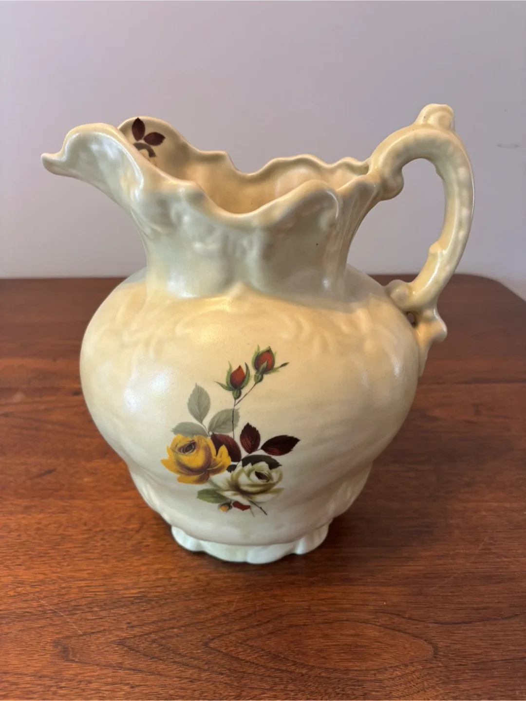 Vintage Floral Cream Pitcher image indicator(2)