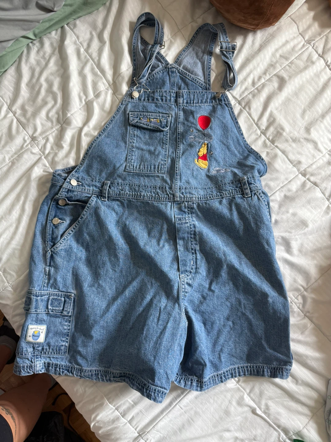 Vintage Disney Pooh Woman Denim Overalls - Size 22W/24W - photo 5
