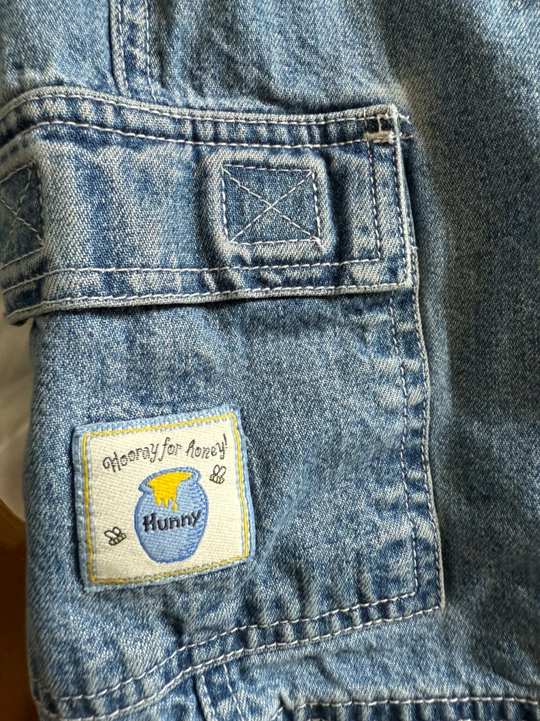 Vintage Disney Pooh Woman Denim Overalls - Size 22W/24W - photo 4