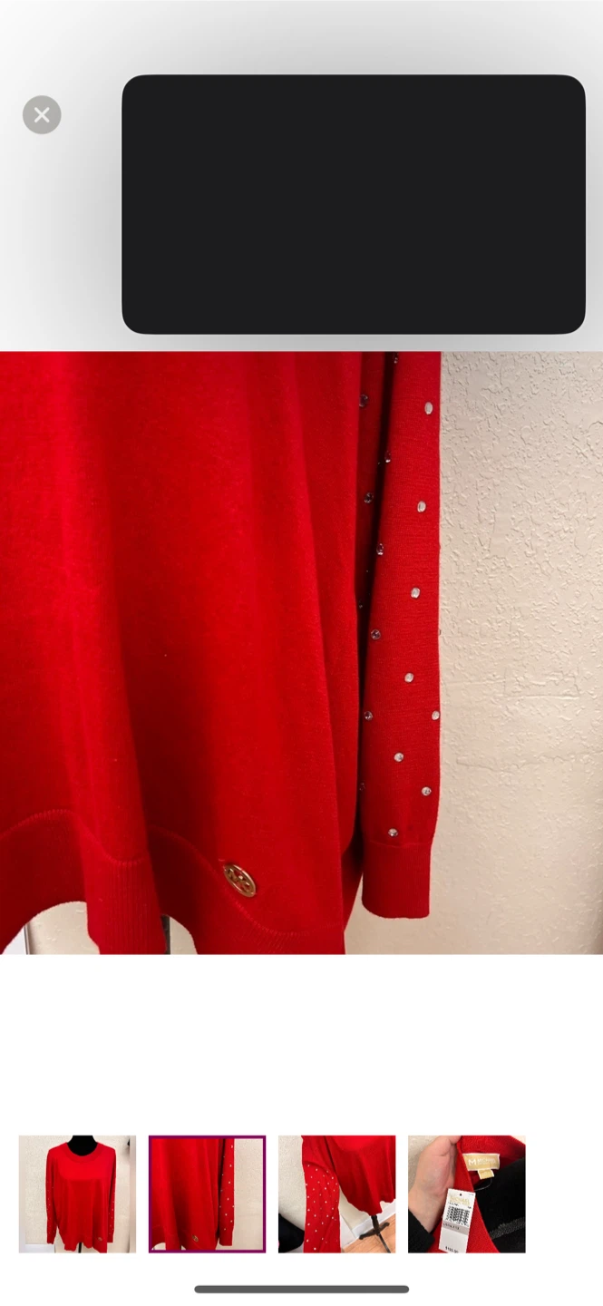 Michael Michael Kors Red Sweater 1X NEW - photo 2