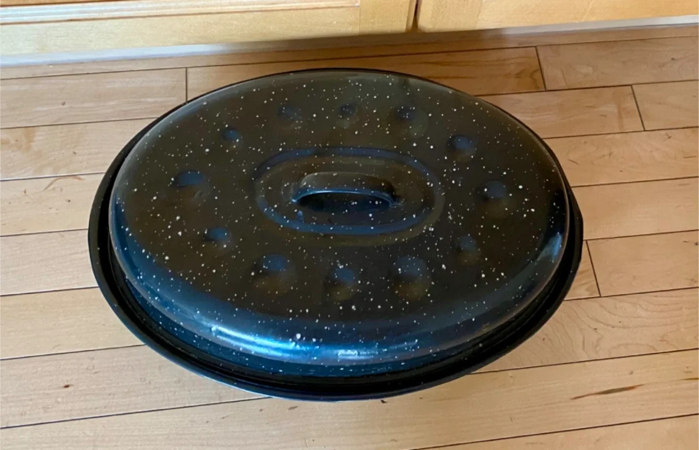 Black Speckled Enamelware Roaster thumbnail
