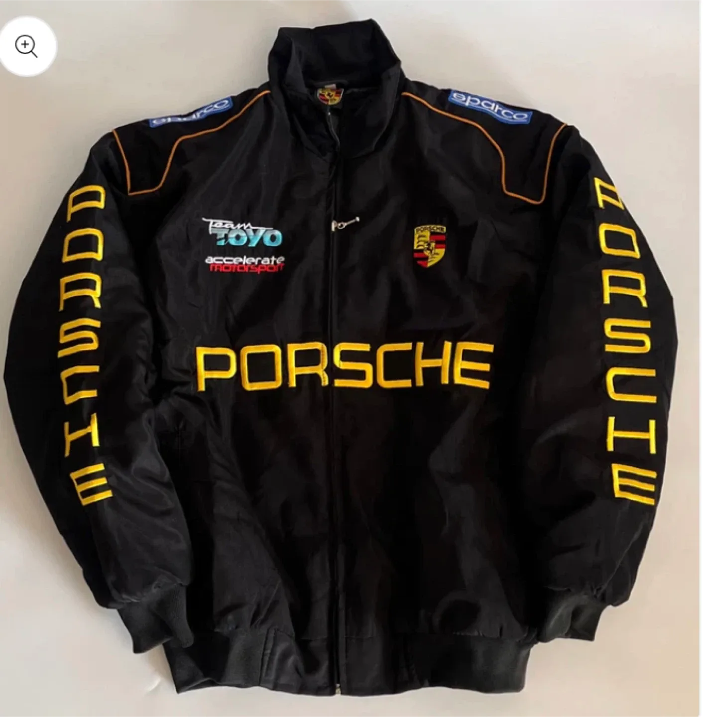 Porsche Black Racing Jacket thumbnail