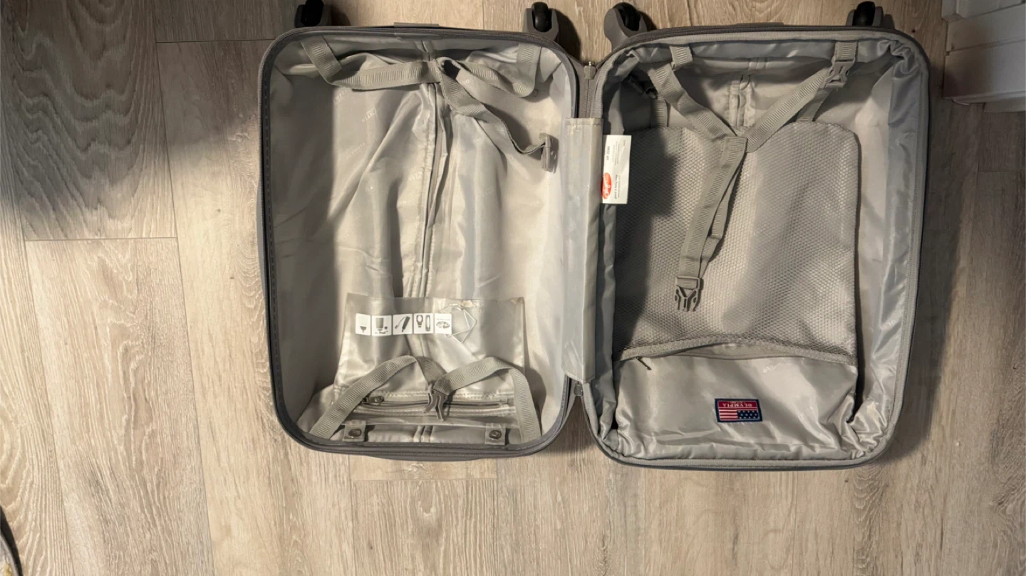 Olympia Rolling Carry-On Suitcase - Red - photo 4