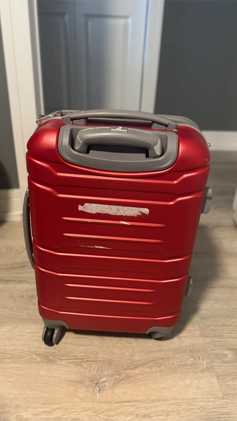 Olympia Rolling Carry-On Suitcase - Red - photo 2