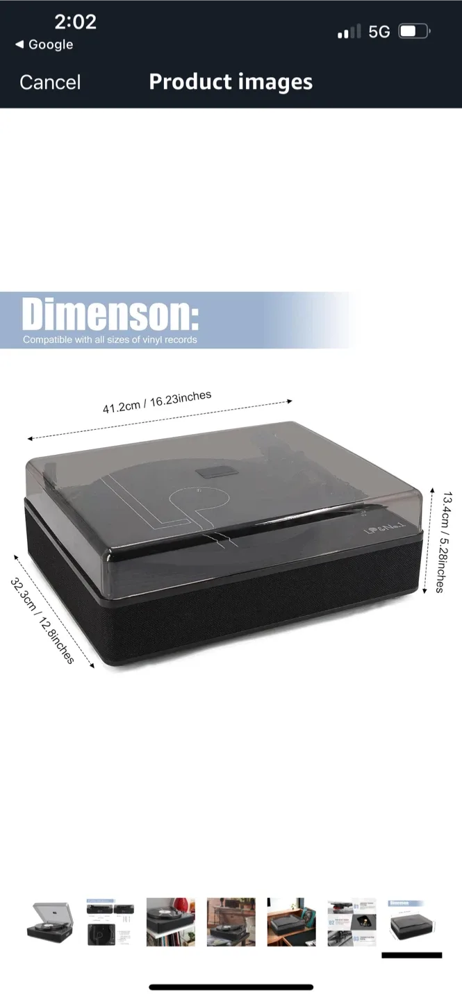 New LP&No.1 Bluetooth Record Player image indicator(5)