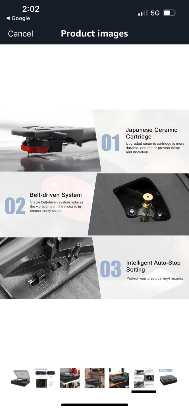 New LP&No.1 Bluetooth Record Player image indicator(6)