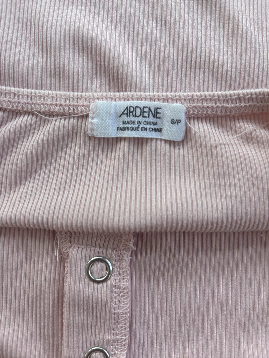Ardene Pink Ribbed Bodysuit - Size S - photo 3