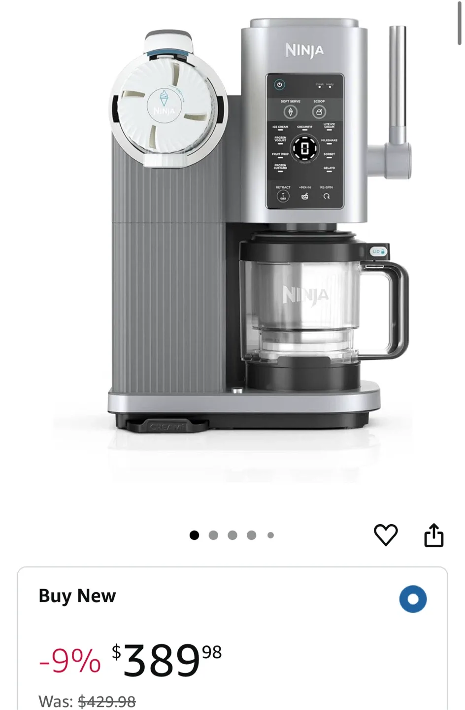 Ninja CREAMi Ice Cream Maker thumbnail