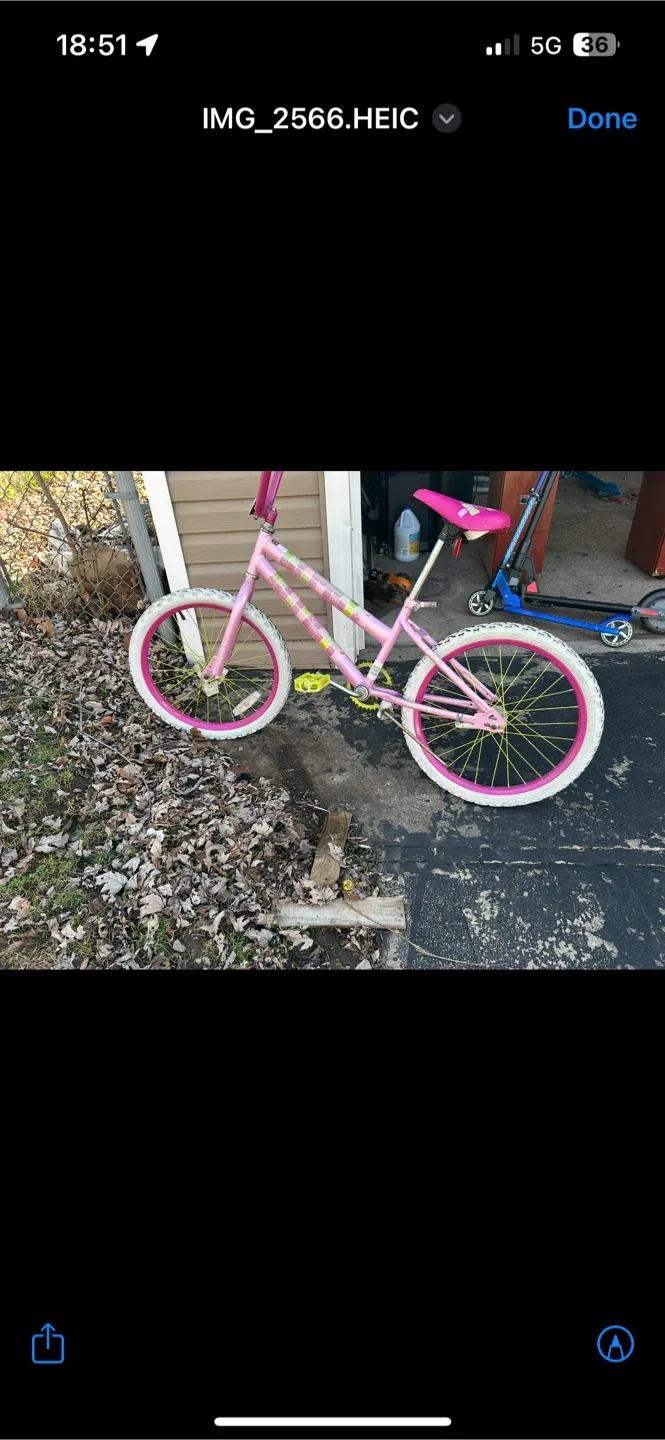 Pink Girls Bike thumbnail