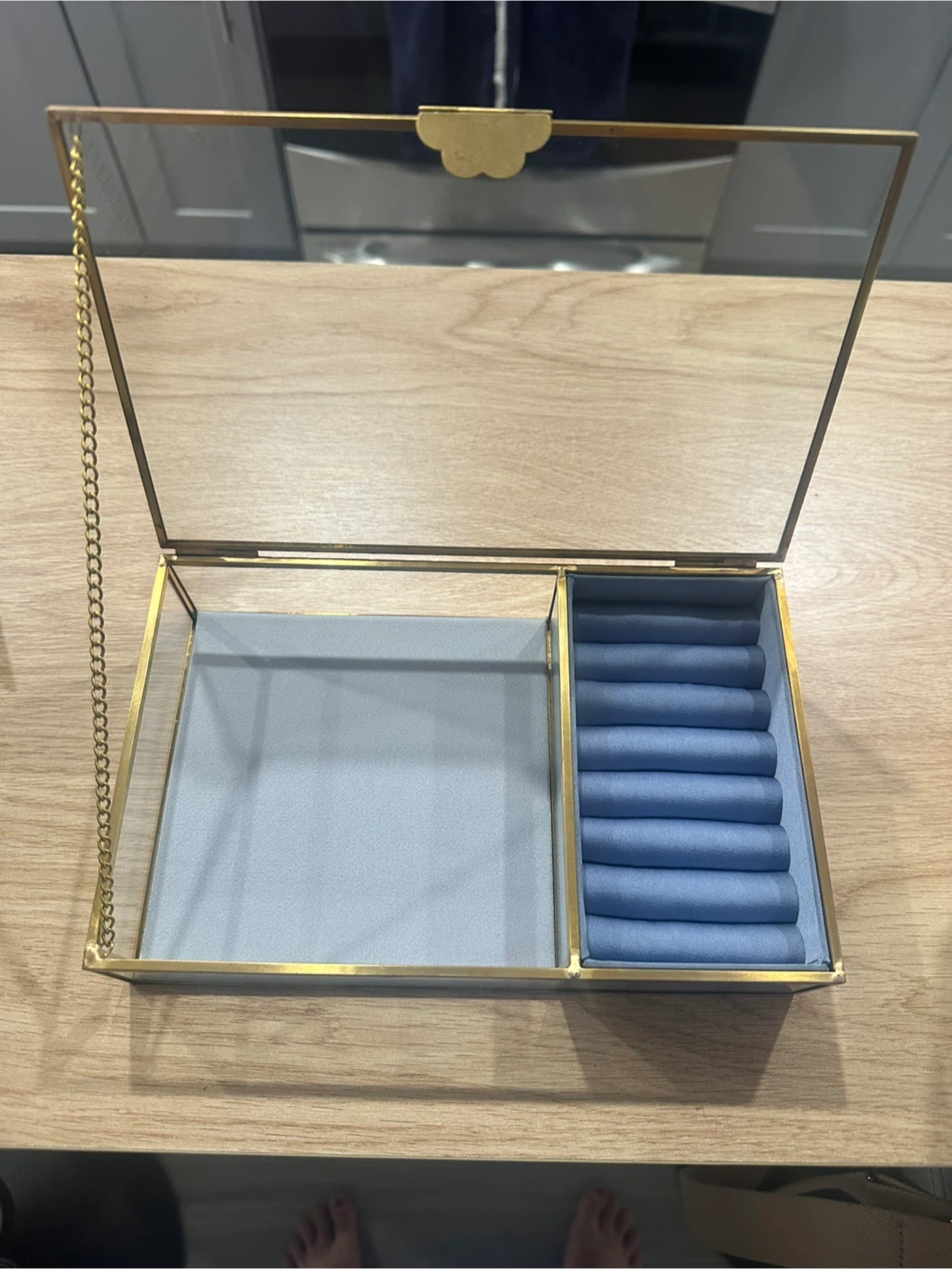 Gold & Glass Jewelry Box - photo 2