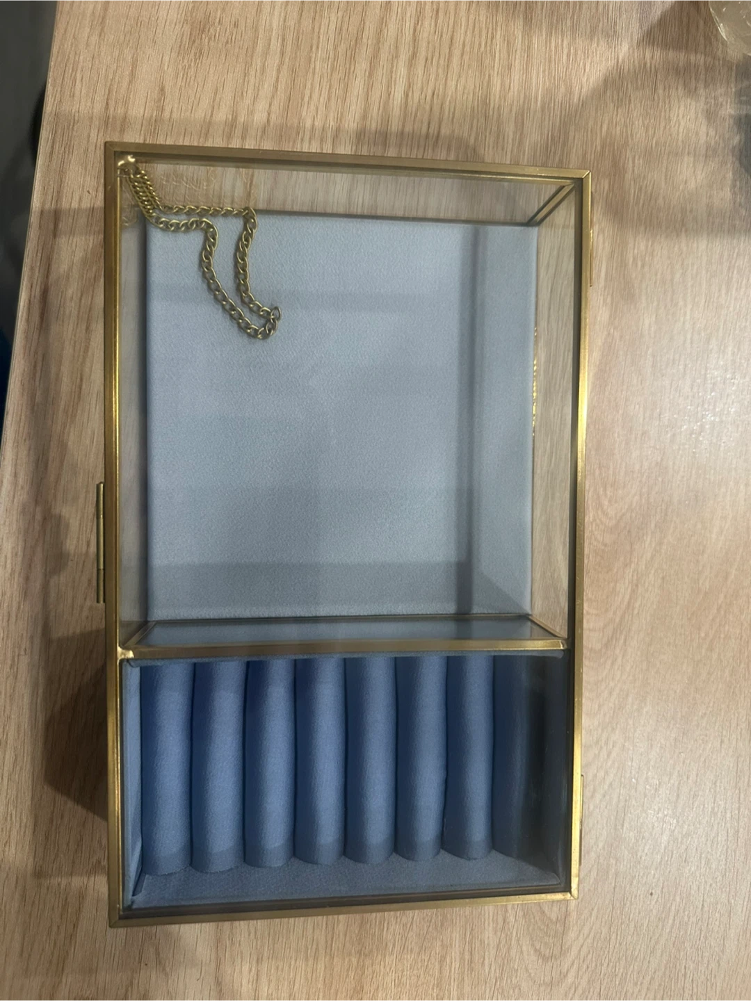 Gold & Glass Jewelry Box