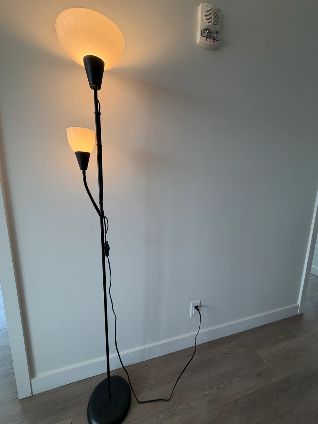 IKEA NOT Floor Uplight/Reading Lamp - Black - photo 2