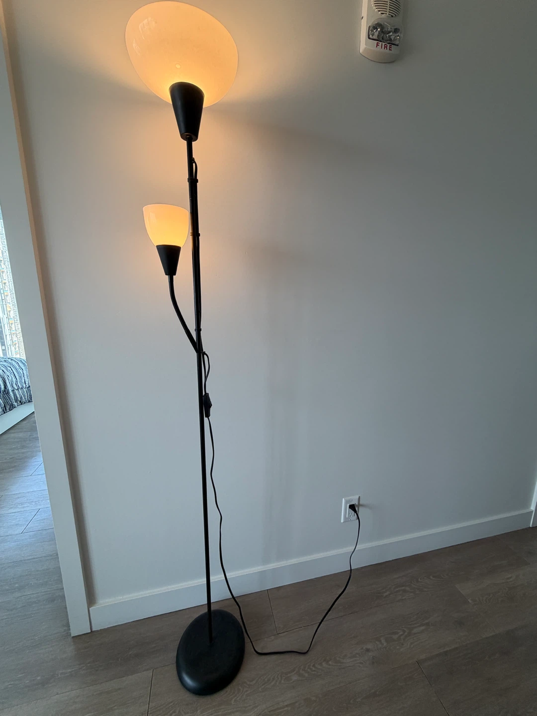 IKEA NOT Floor Uplight/Reading Lamp - Black - photo 3
