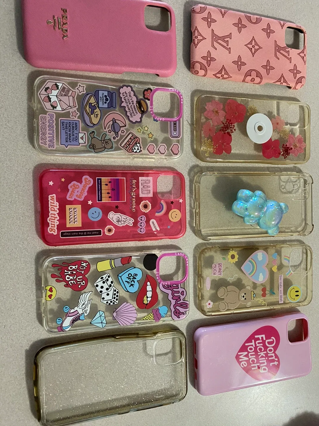 Sold together! Assorted iPhone 11 12 13 Cases: Prada, LV etc thumbnail