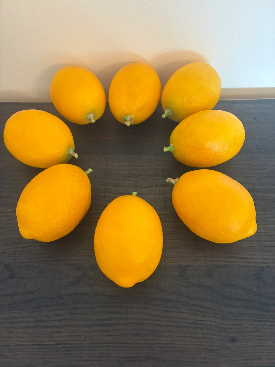 8 Vintage Lemons Artificial Fruit Staging Props Home Dec thumbnail
