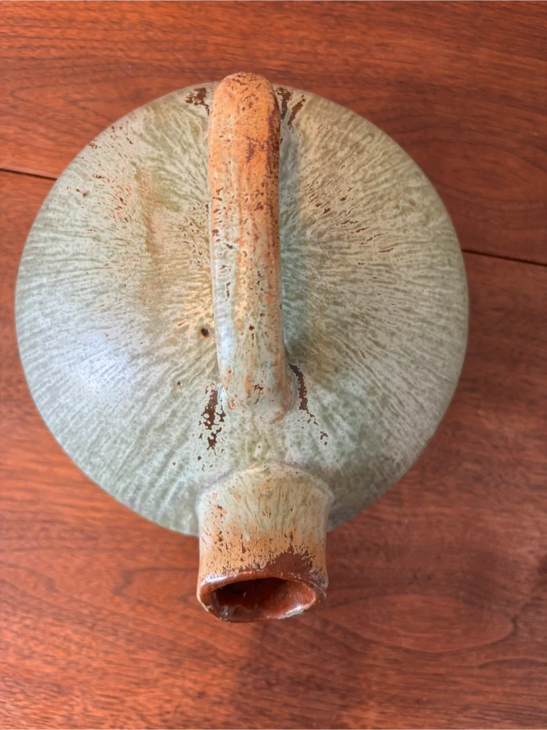 Pottery Pitcher with Handle - Green image indicator(7)